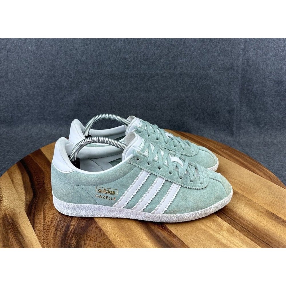 Adidas Originals Gazelle Womens Hazy Green OG Sneakers Sz 5.5 FX5513